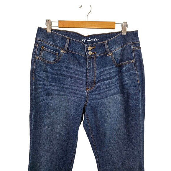 Victorias Secret VS Hipster Jeans Womens 14 Blue Bootcut Y2K Classic - Picture 2 of 9